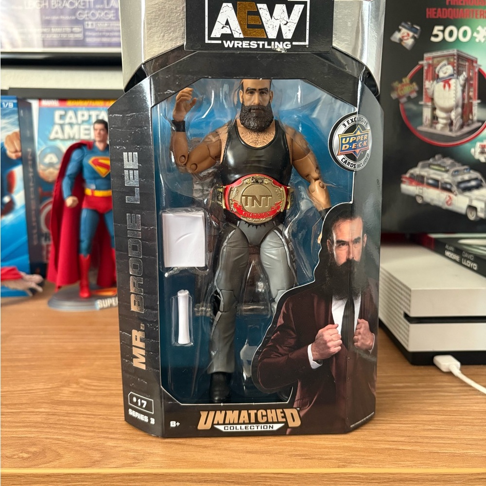 AEW Wrestling Mr. Brodie Lee Action Figure - Black and Gray